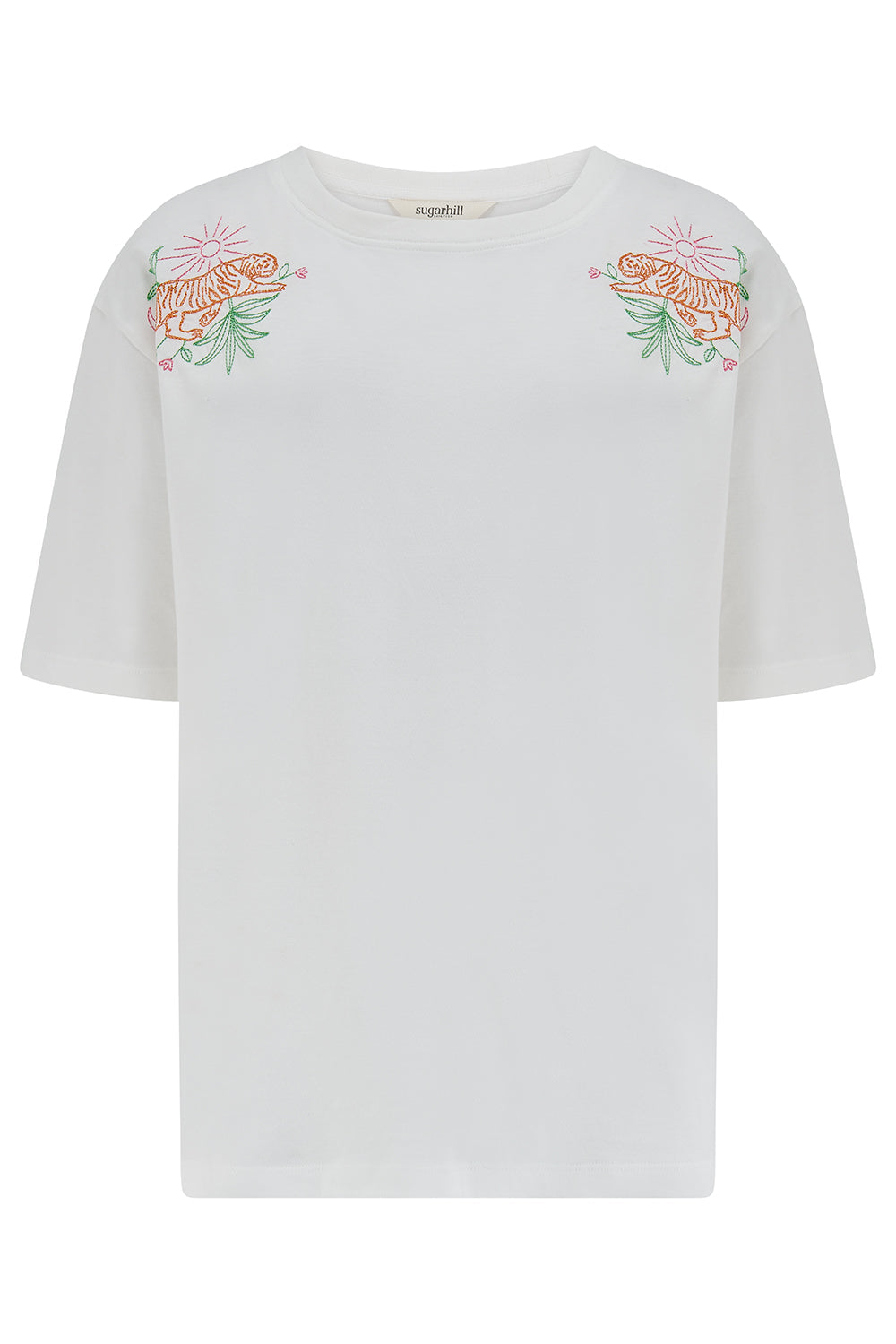 Kinsley Relaxed T-Shirt - Off White, Tropic Tiger