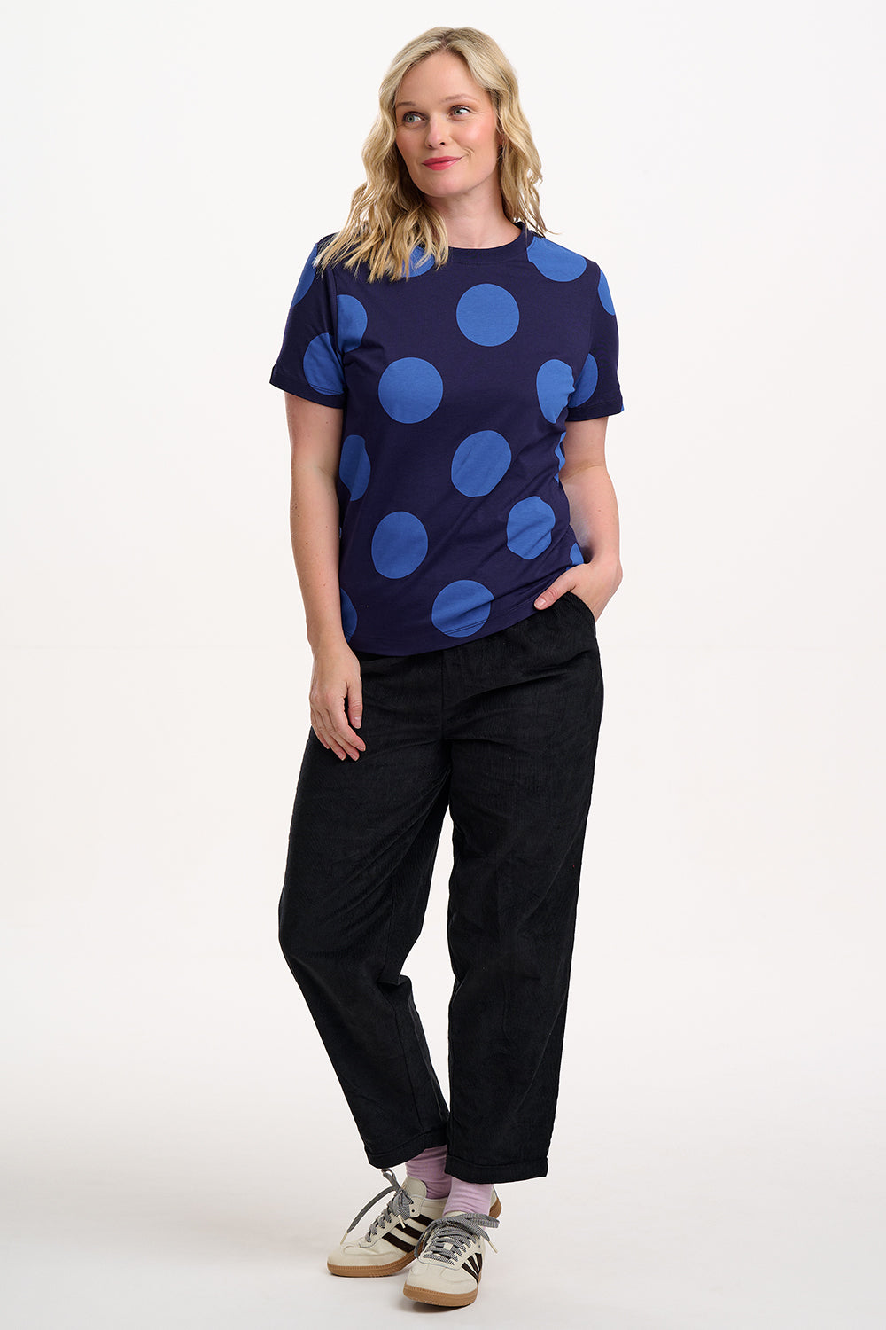 Maggie T-shirt - Navy/Blue, Super Spot
